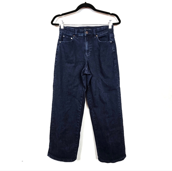 Universal Standard Bae Boyfriend Crop Jeans - Dark Indigo - Picture 1 of 7